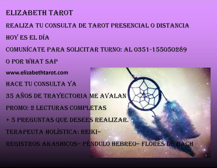 Tarot, Carta Natal, Informe neurológico, reiki, Flores de Bach y otros