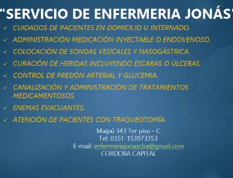 SERVICIO DE ENFERMERÍA "JONÁS"