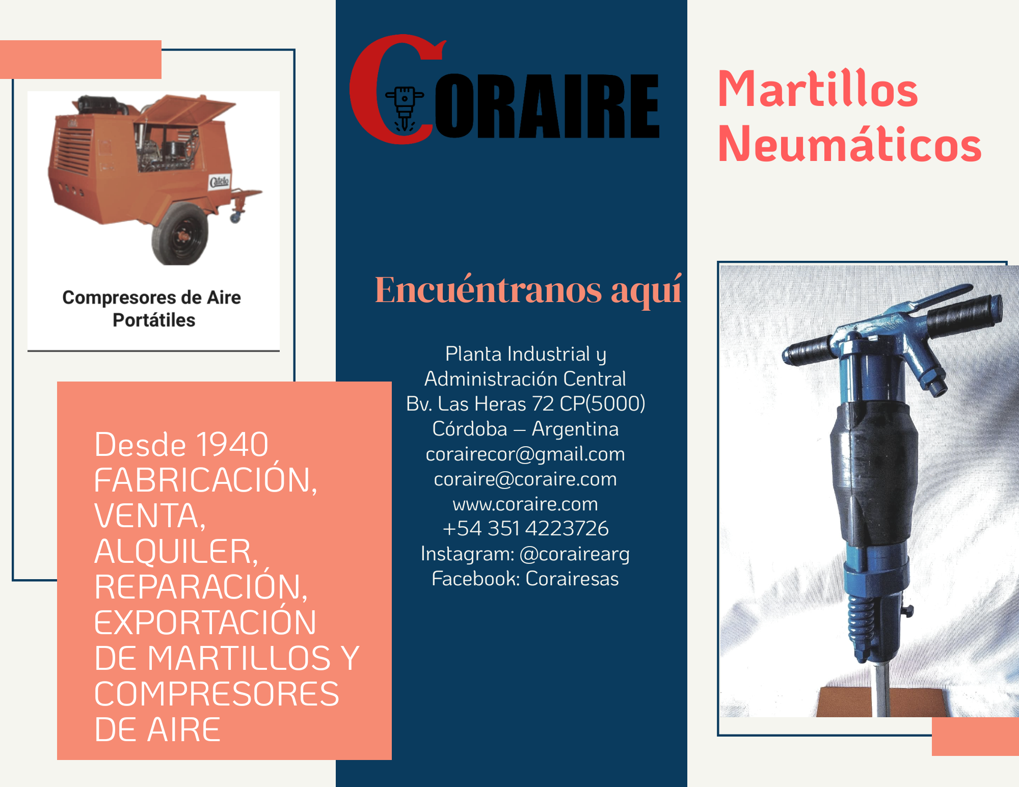 Martillos neumáticos y compresores de aire