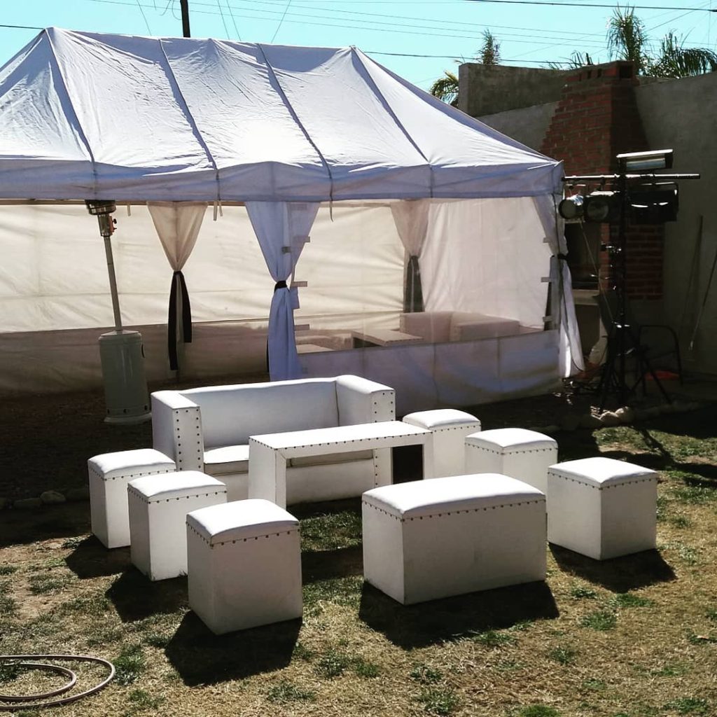 ALQUILER DE CARPAS, LIVINGS, GAZEBOS, SONIDO, CALEFACTORES, VAJILLA