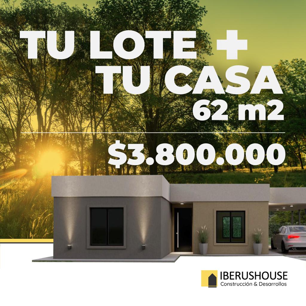 Tu Lote + Casa de 62 m2 en Santa Rosa de Calamuchita