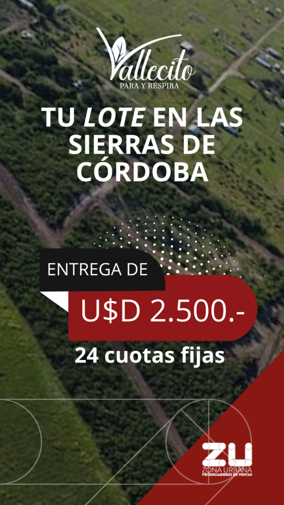 FALDA DEL CARMEN – LOTES DESDE 500 M2 ENTREGA Y FINANCIACION PROPIA, SERVICIOS DISPONIBLES