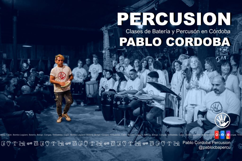 Clases de Percusion en Córdoba, Argentina. Bateria,