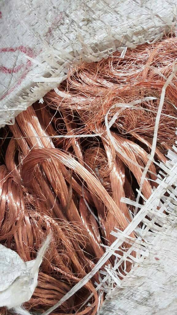 Copper wire scrap, (Millberry) 99.99%