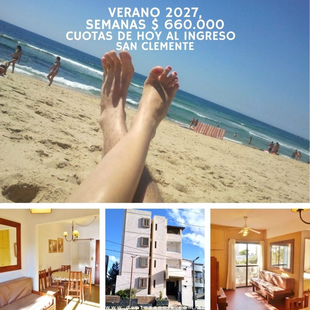 San Clemente, Verano, Enero, Febrero,  2027, Alquiler departamento, Tarifas ,  Promociones